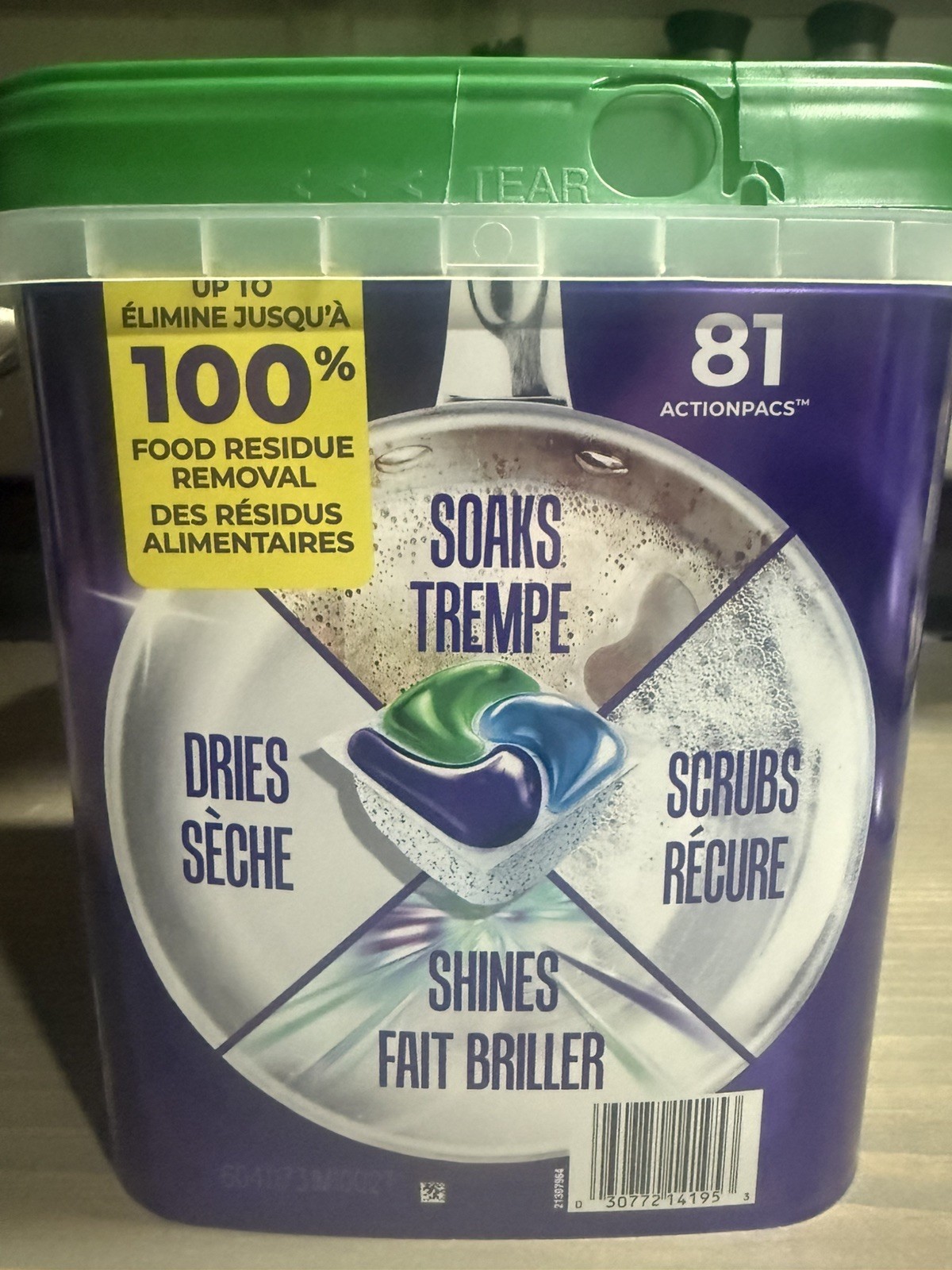 Cascade Platinum Plus Dishwasher Pods, Dishwasher Detergent 81 Pods – NEW