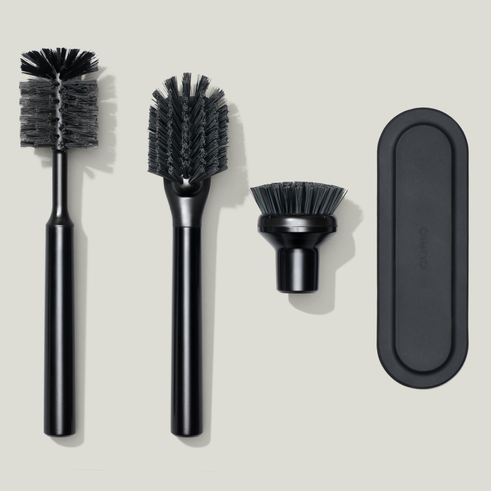 Ionic Brush Set, Magnetized to Stand Upright, Stainless Steel with Replaceabl…