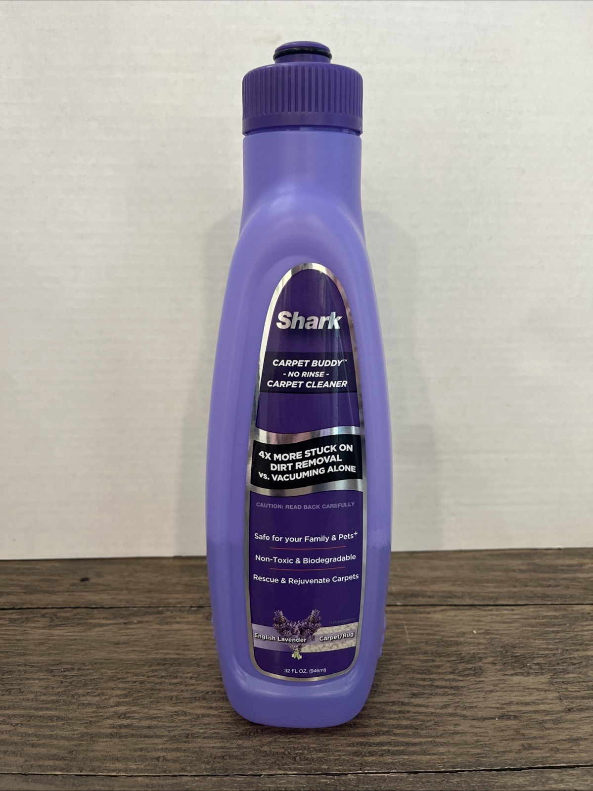 SHARK Carpet Buddy No Rinse Carpet Cleaner English Lavender 32oz Bottle 1/3 FULL