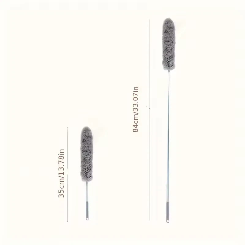 Microfiber Duster Soft Feather Dusting Brush Household Extendable Cleaning Tool