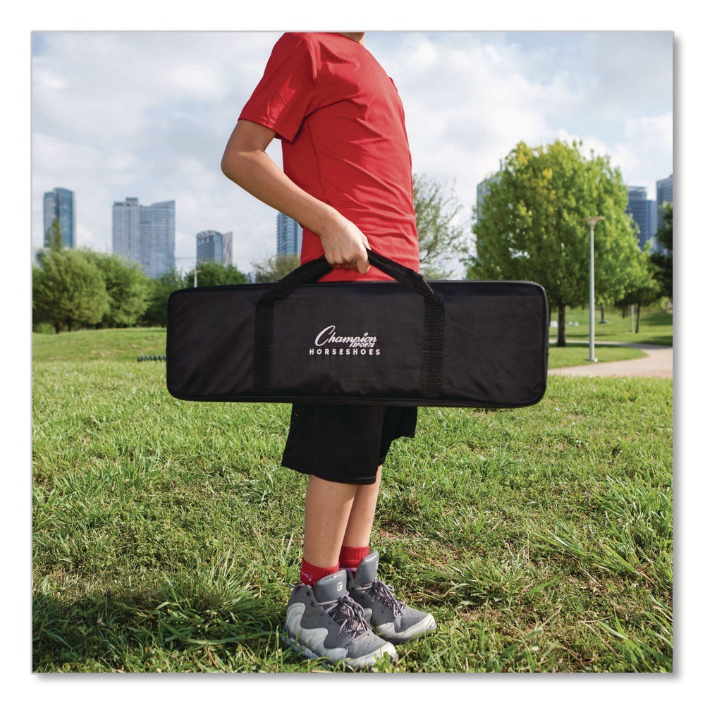 Champion Sports CG205 Deluxe Horseshoe Tournament Set (6/Set) New
