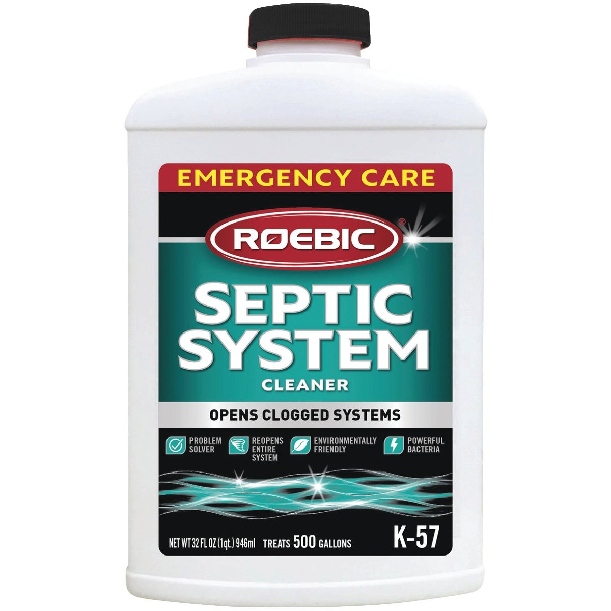 Roebic K-57 32 Oz. Emergency Care Septic Tank Treatment K57-Q-12 Roebic K57-Q-12