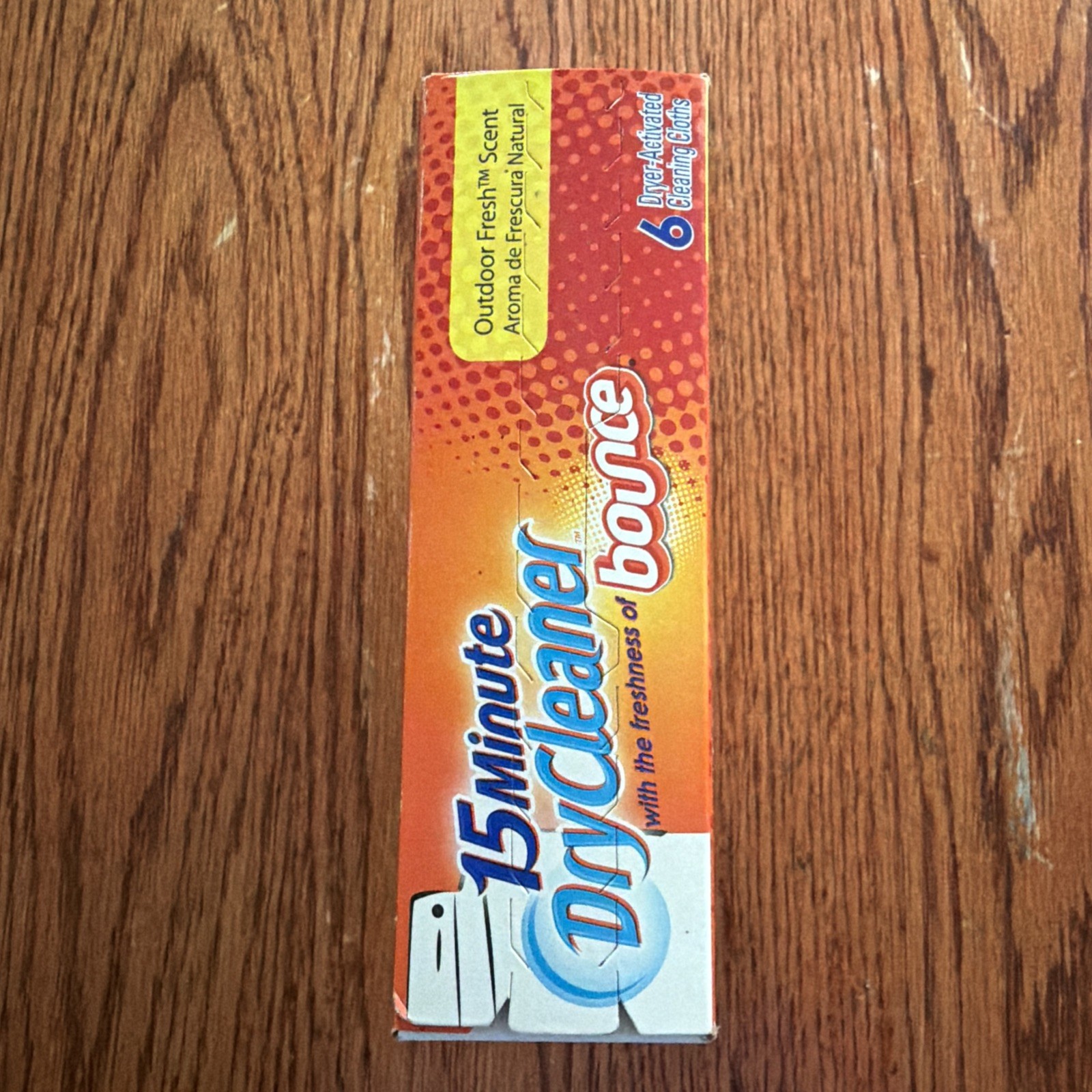 15 MINUTE DRYCLEANER W/ BOUNCE FRESHNESS – 6 CLEANING CLOTHS; UP TO 24 GARMENTS