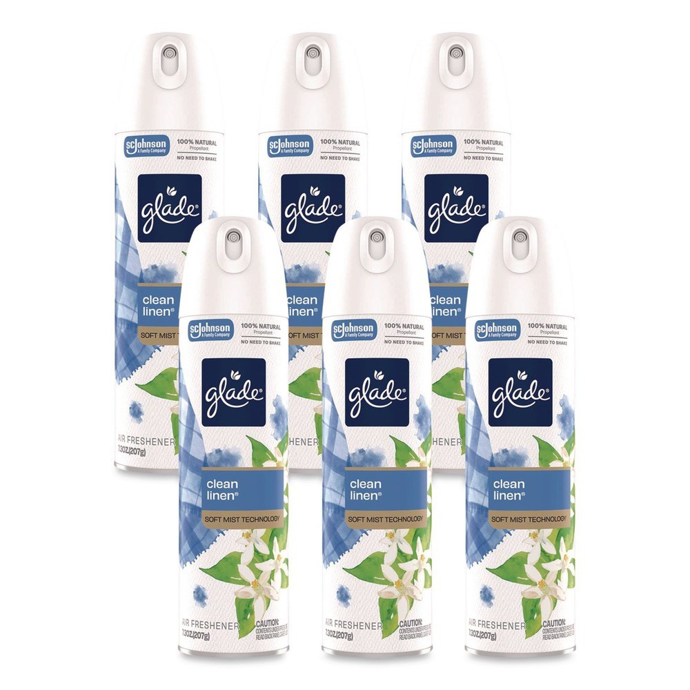 Glade 391465 7.3 oz Air Freshener – Clean Linen (6/Carton) New