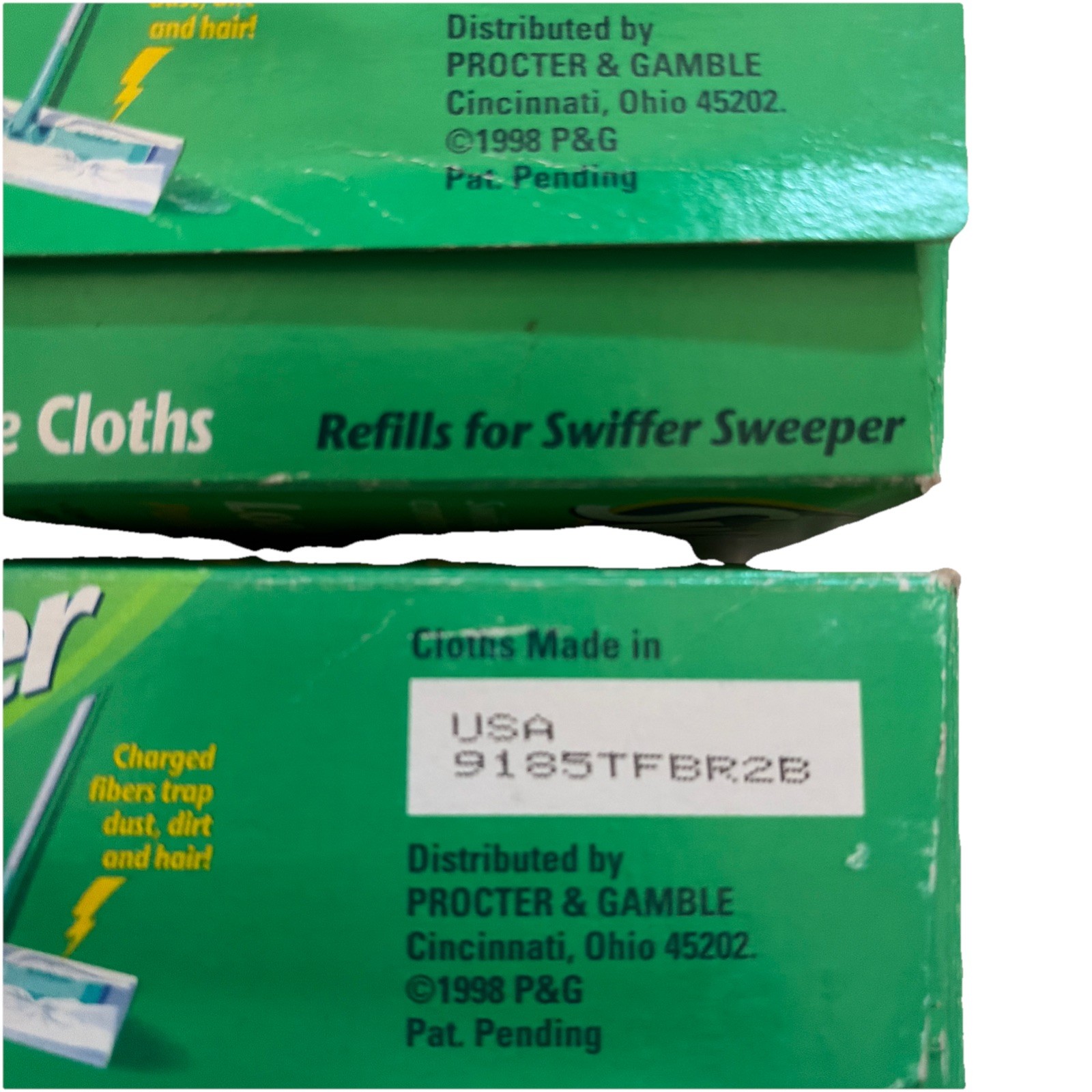 1998 Swiffer Refill For Swiffer Sweeper 16 Dust Cloths Movie Prop Set Of 2