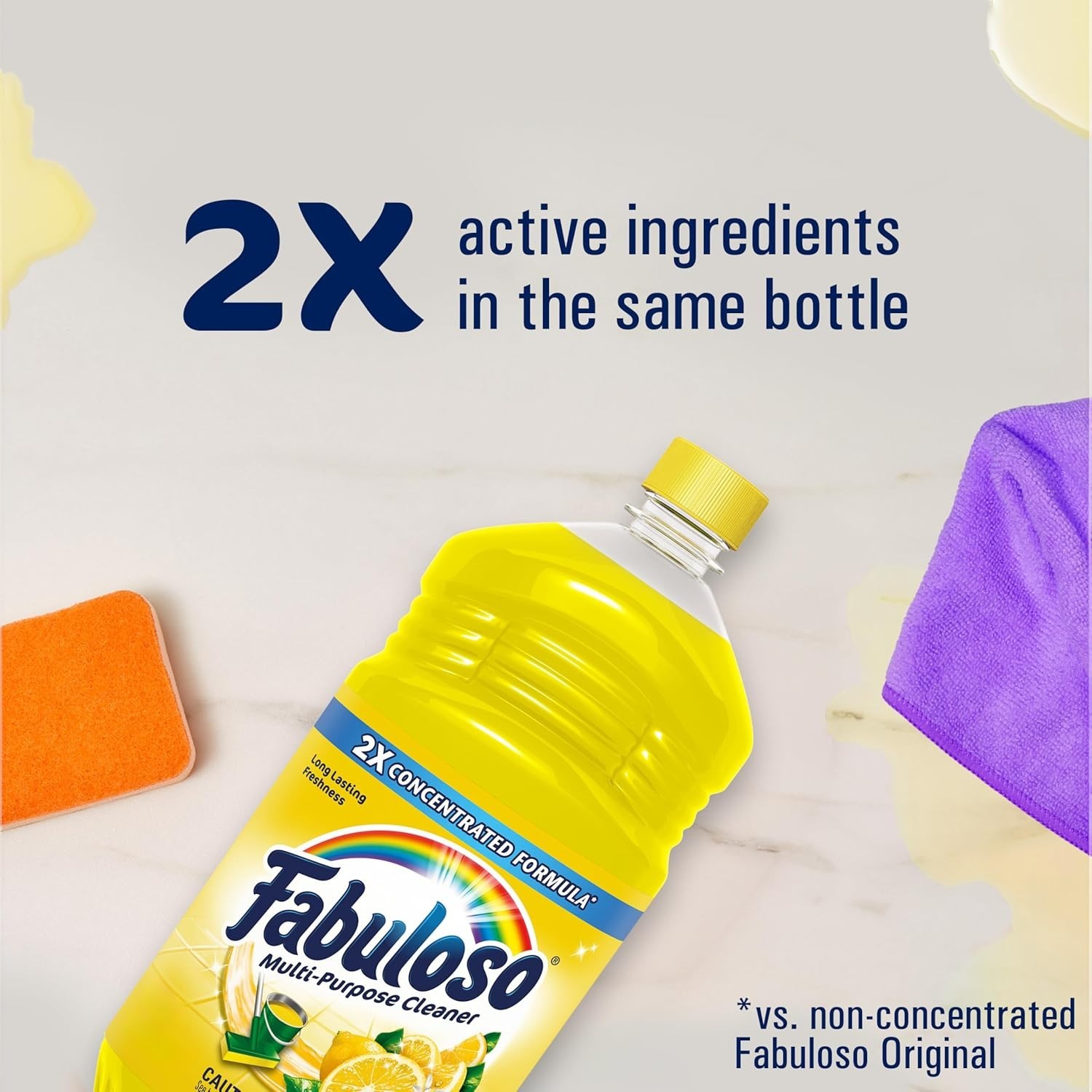 Cleaner Multi Purpose 56 Fl Oz Fabuloso Concentrated Formula Lemon