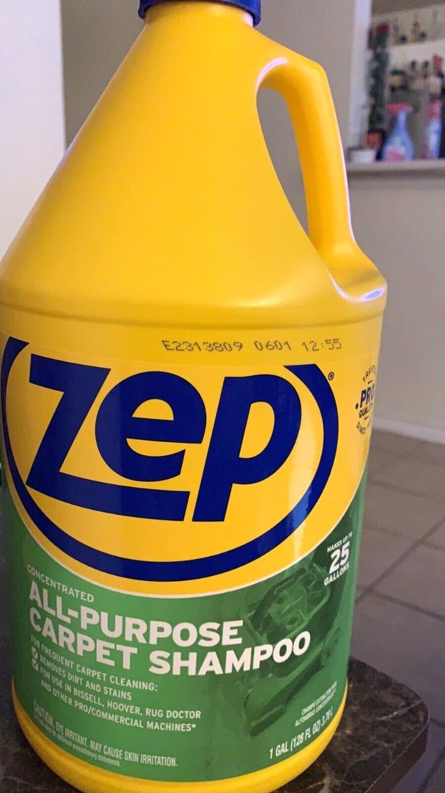 All-Purpose Carpet Shampoo Concentrate Cleaner 1 Gallon Removes Dirt And Stains