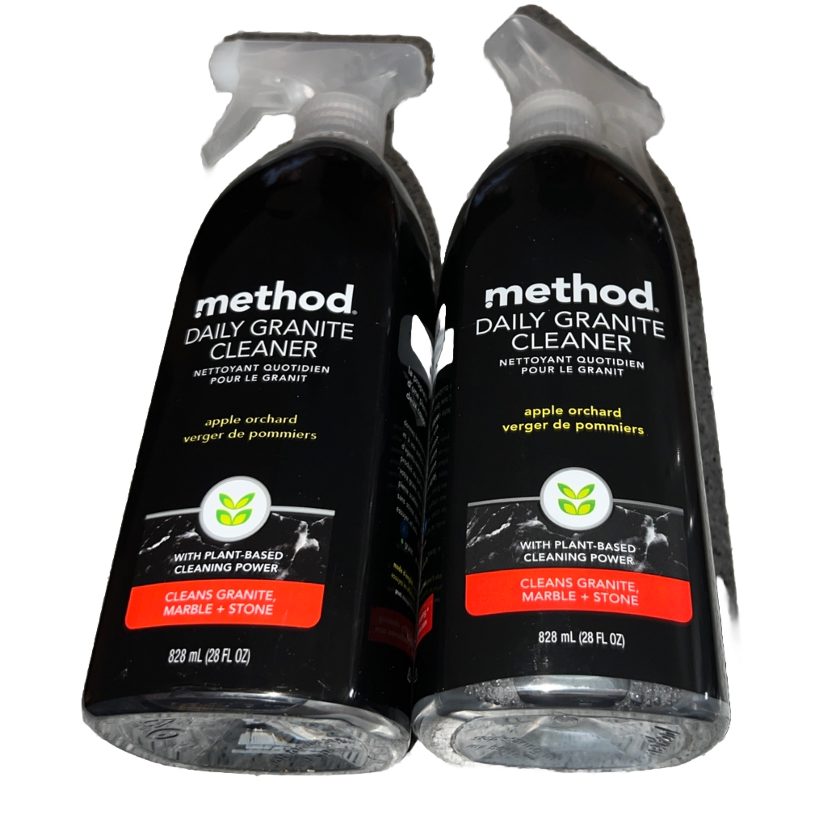 METHOD GRANITE CLEANER (NEW) X 2 BOTTLES -APPLE ORCHARD SCENT