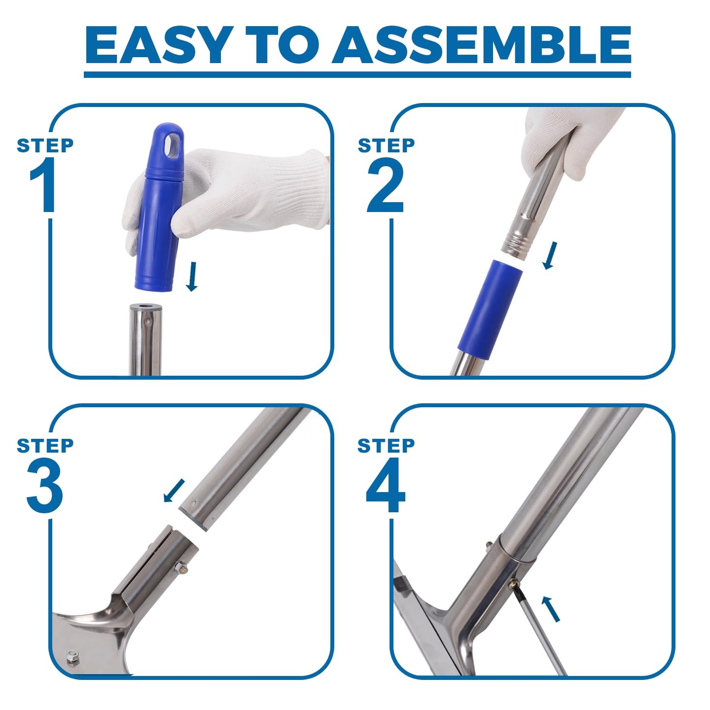 AquaSlide MiniPushPro – 18-Inch Epoxy Squeegee for Shop & Concrete Floors, Ti…