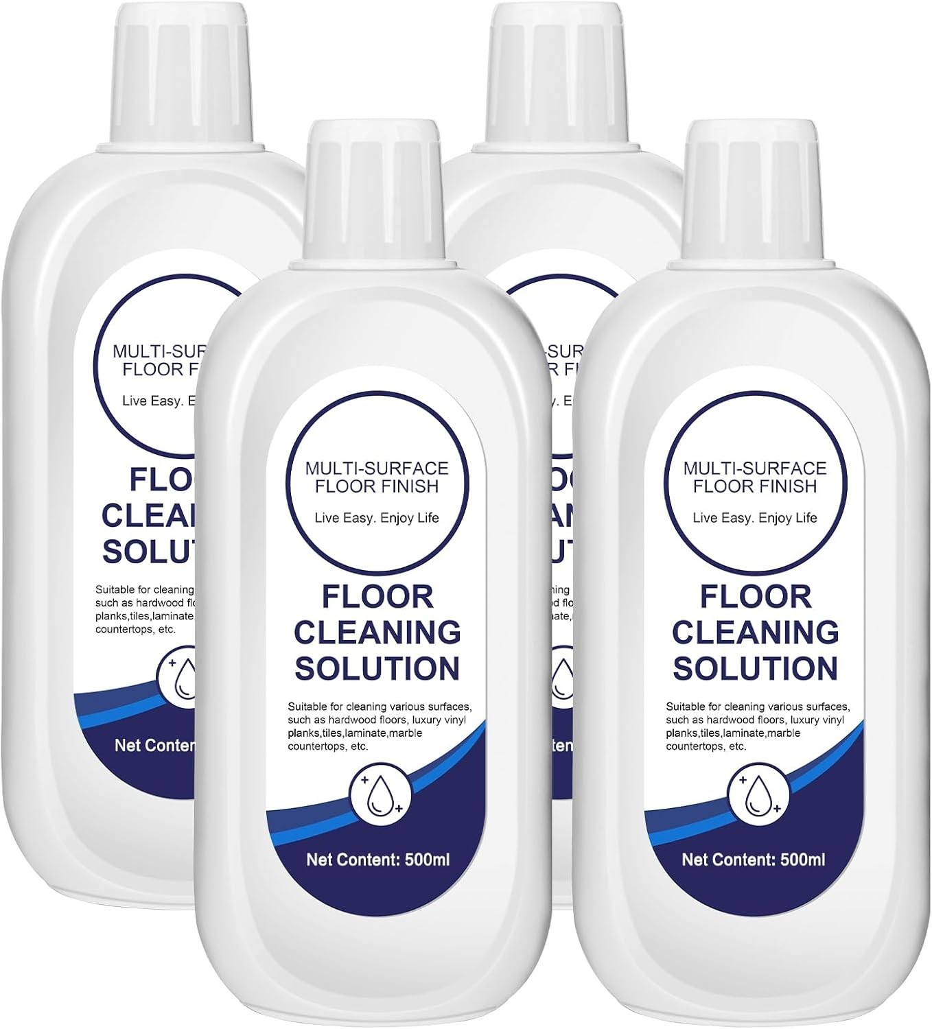 All-in-One Cleaning Solution for Tineco Mops – 4 Bottle Pack, Streak-Free Shine