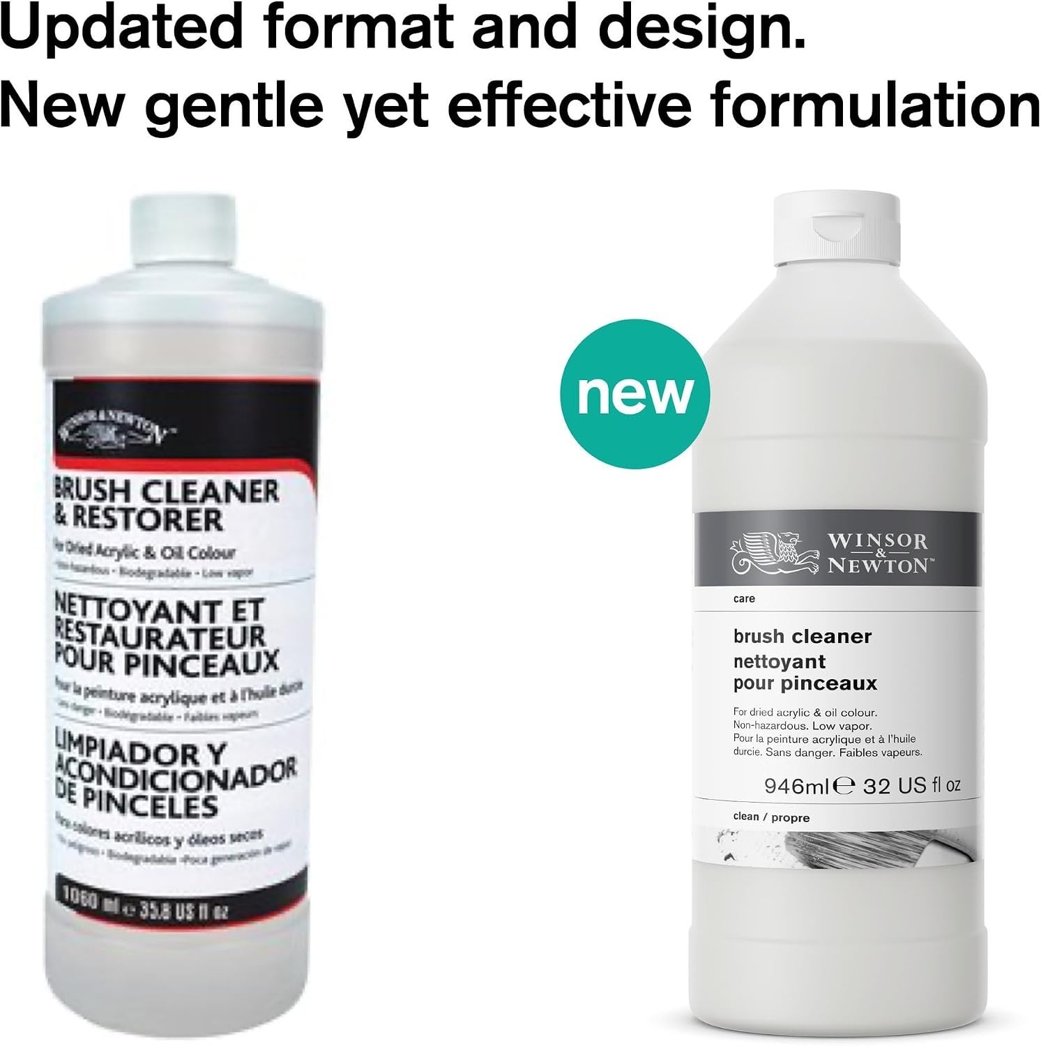 Brush Cleaner & Restorer 32 oz – Non-Toxic Formula