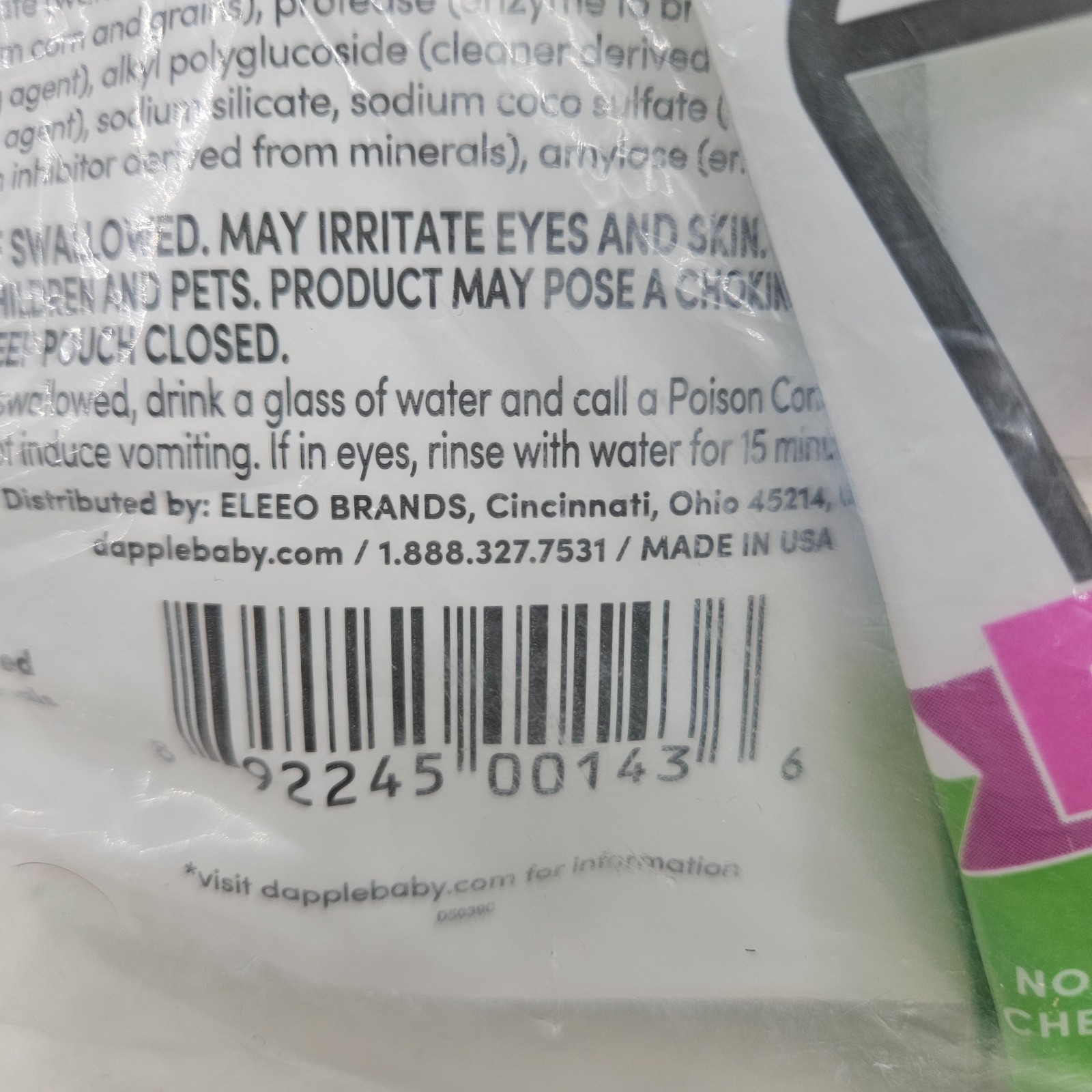 Dapple Baby Dishwasher Pacs, Hypoallergenic Dishwasher Pods 50 count (25 x 2)