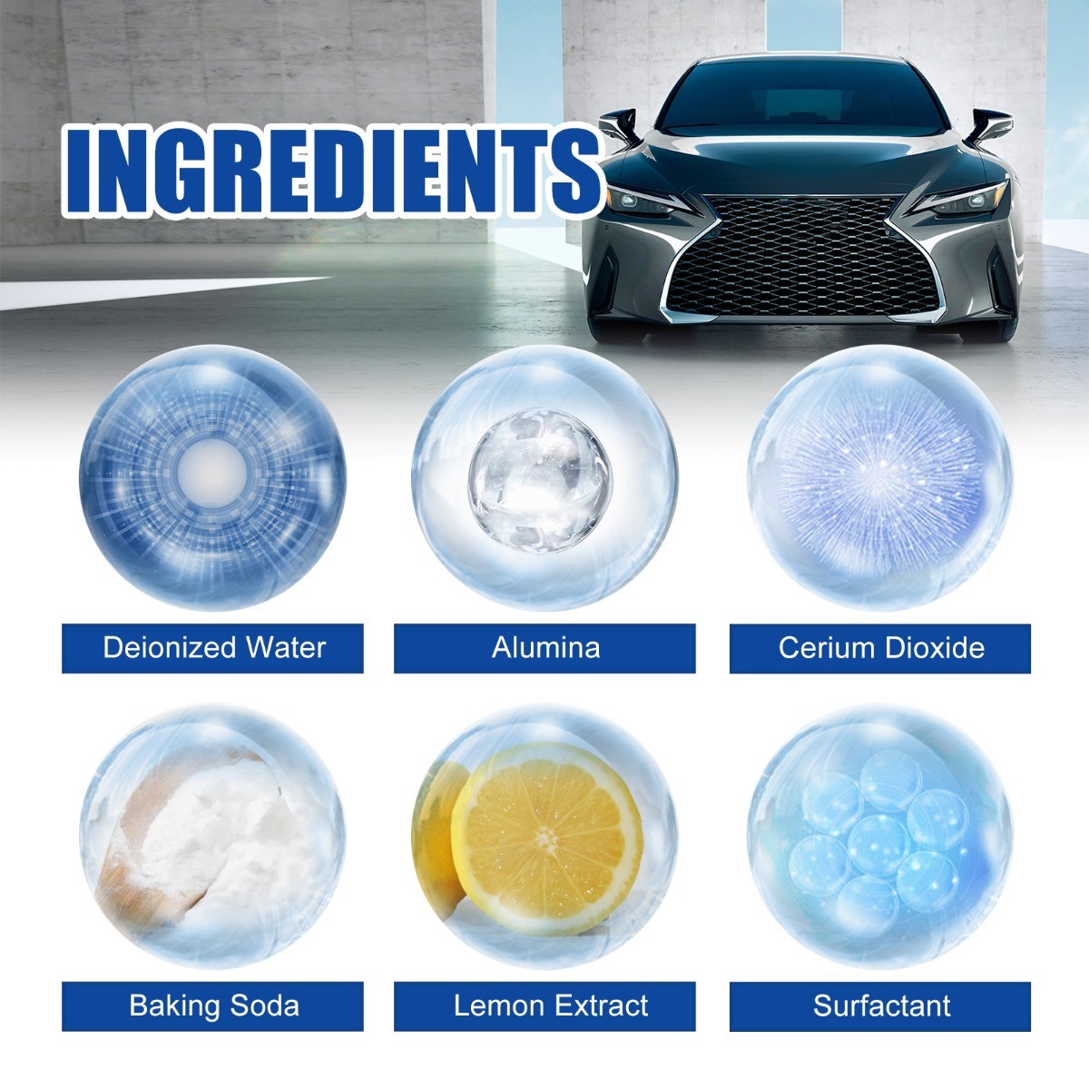 Car Windscreen Glass Cleaner Degreaser Removes Stubborn Grease Water Stains