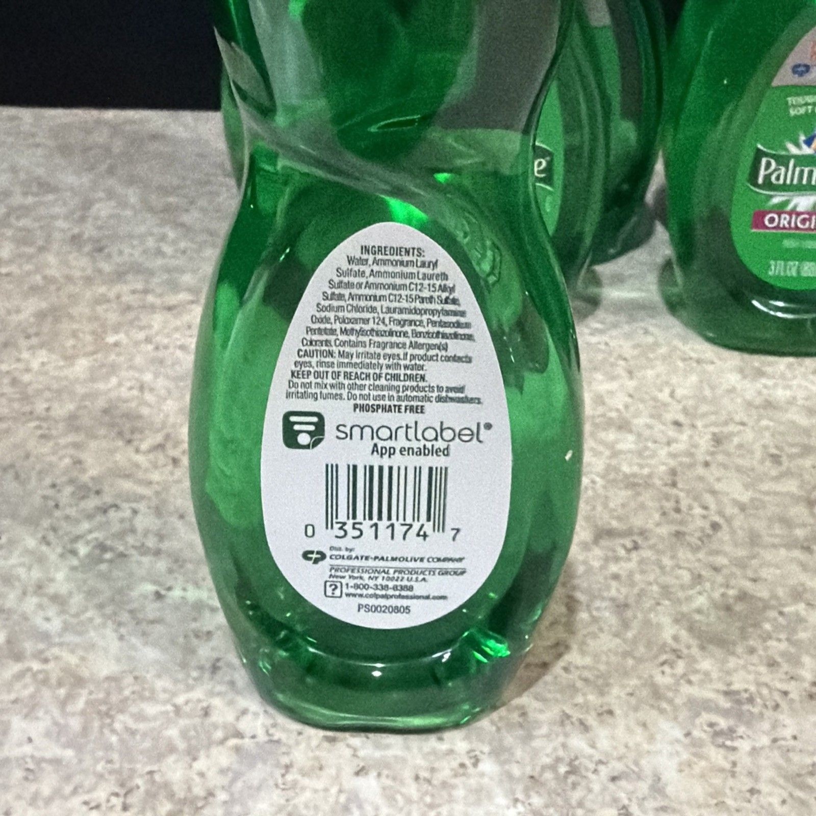 Lot of 12 Palmolive Original Travel Size Liquid Dish Soap 3 Fl Oz Bottles