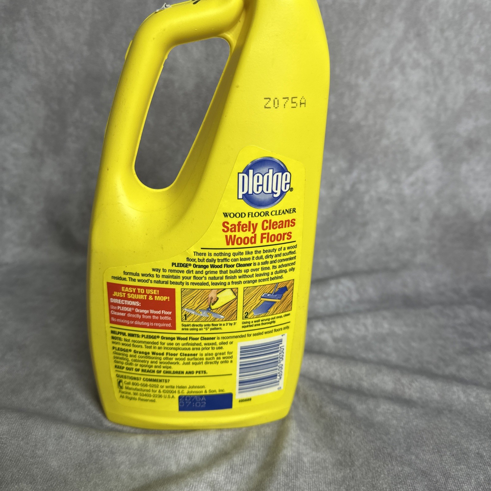 SC Johnson PLEDGE Orange Scent Wood Floor Cleaner No Dulling Oily Residue 32oz