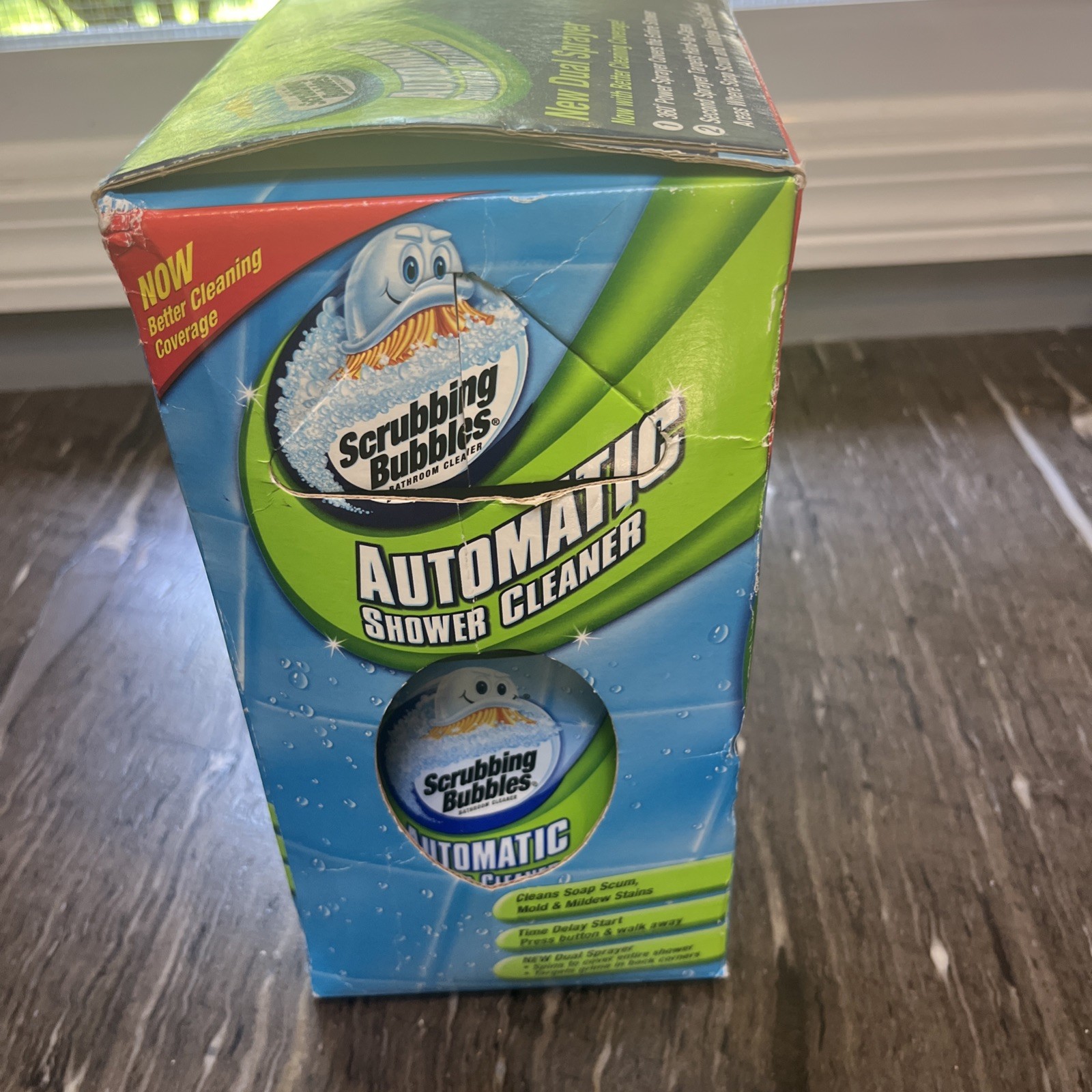 New automatic shower cleaner. Scrubbing bubbles w/ dual sprayer & 2 refills