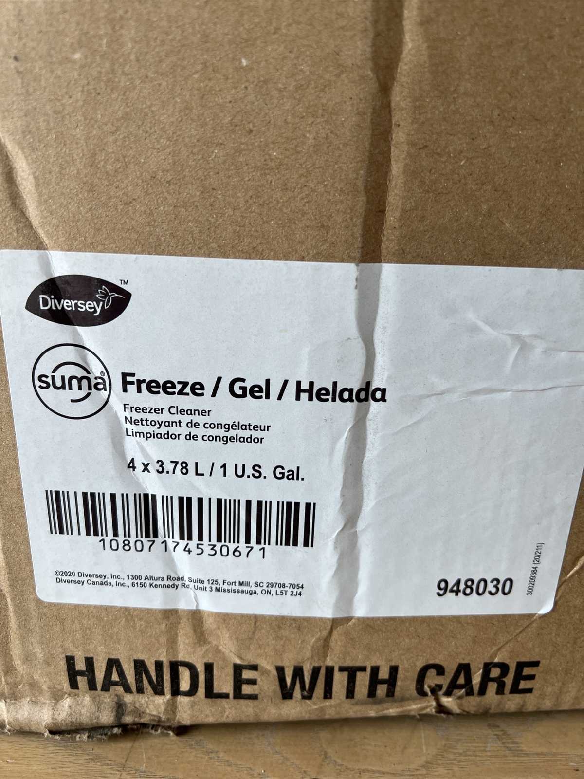 Diversey – 948030 Suma Freeze D2.9 Freezer Floor Cleaner (Case of 4)