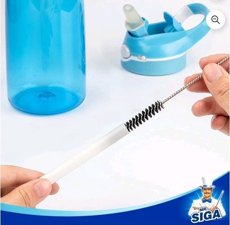 MR.Siga Straw Cleaner Brush, 10 inch Stainless Steel Straw Brush,Pipe Cleaner…