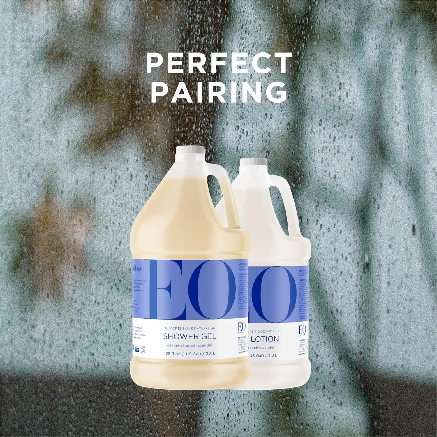 EO Shower Gel Refill, 1 Gallon, French Lavender, body wash made with Essential