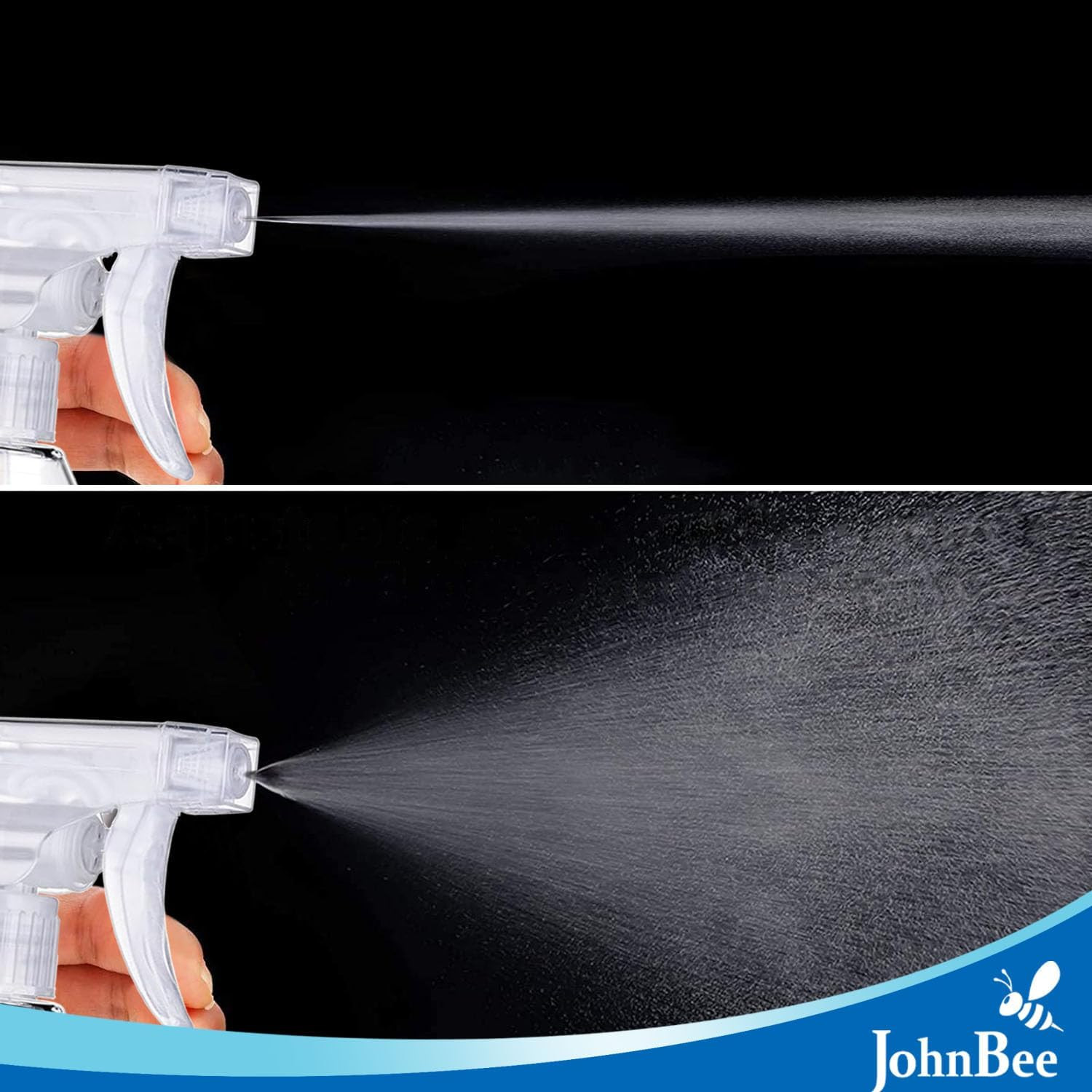 Spray Bottles – 16.9oz/2Pack – Premium Adjustable Spray Bottles for Cleaning – N