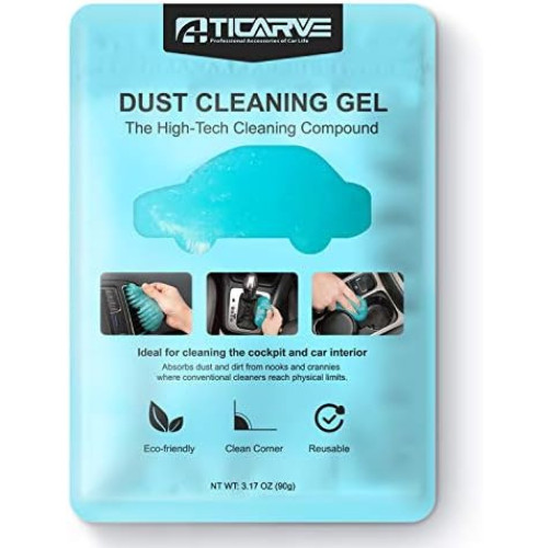 Car Cleaning Gel Putty Vent Dust Remover Reusable Interior Detail Tool Blue
