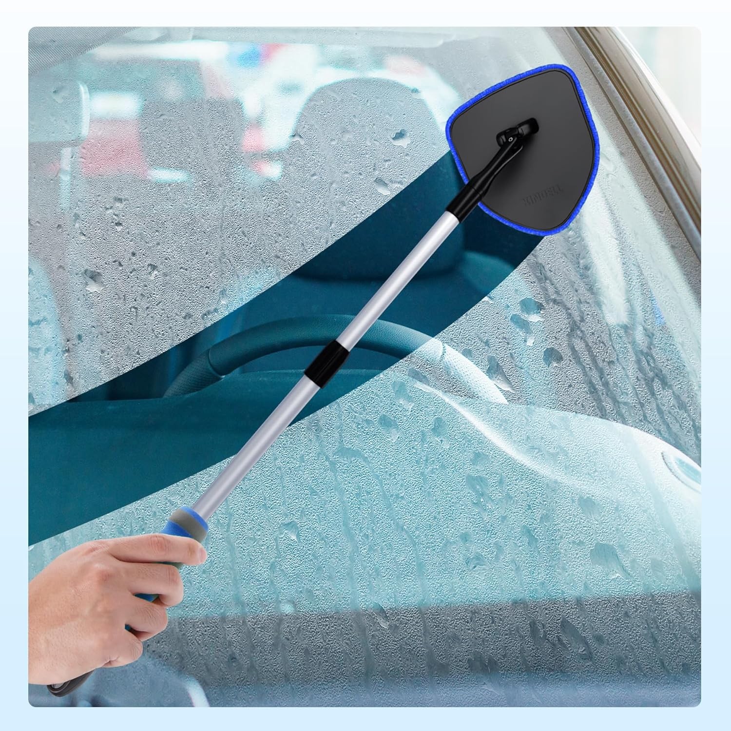 Reusable Microfiber Windshield Cleaning Kit Car Window Cleaner Tool with Glass