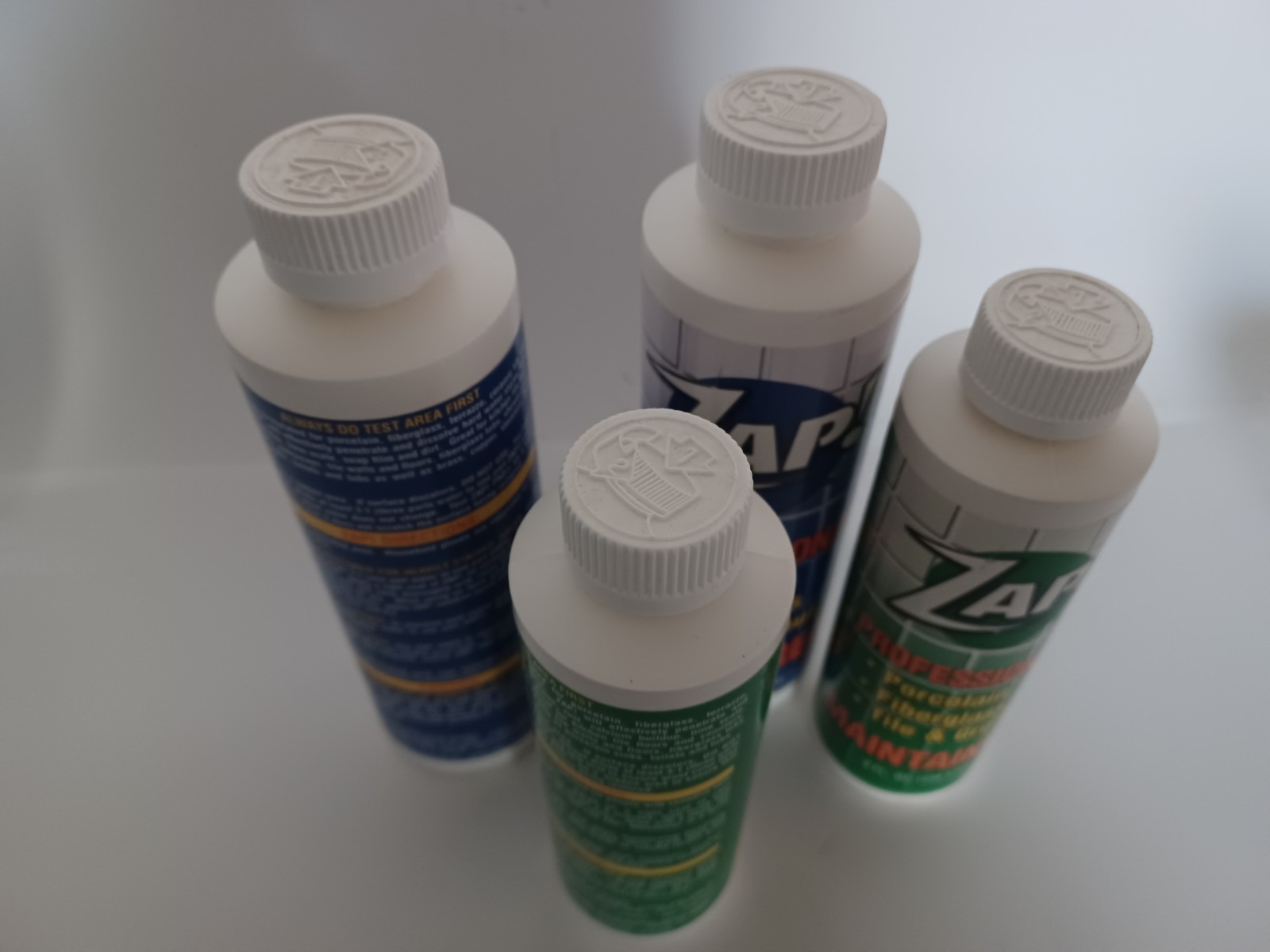 ZAP Professional Restorer/Maintainer Porcelain-Tile/Grout-Fiberglass 4) 8/12 Oz