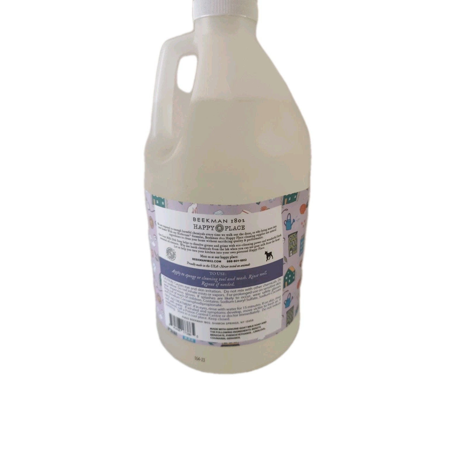 Beekman 1802 Happy Place 64 oz. Dish Soap with Dispenser Lavender Scented