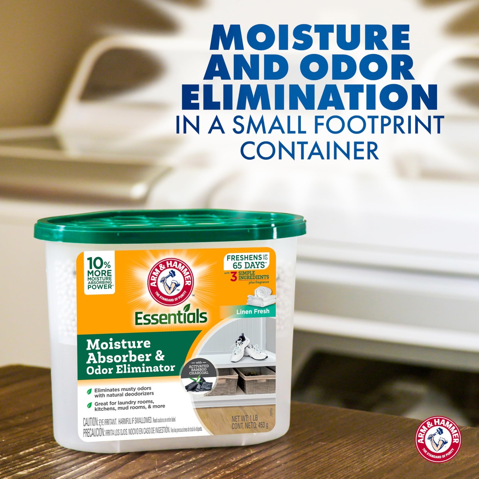 Moisture Absorber & Odor Eliminator Tub, Linen Fresh, 1 lb, 3-Pack – Non-Electri