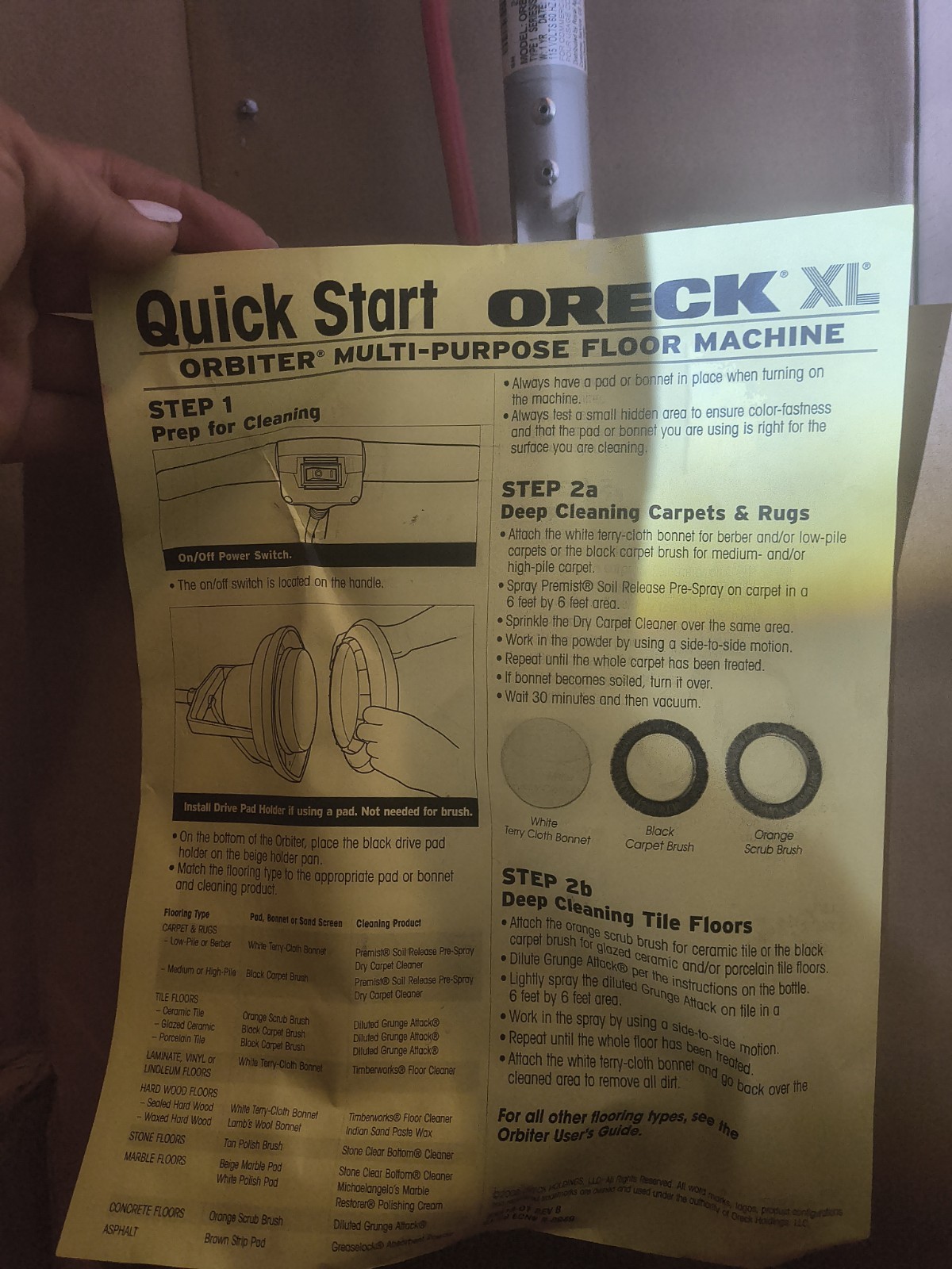 Oreck Multi Purpose Floor Machine