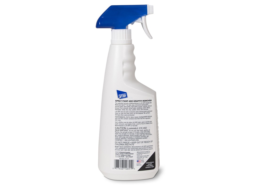 Graffiti Remover, Liquid, Mild, Clear, 22 oz, Bottle