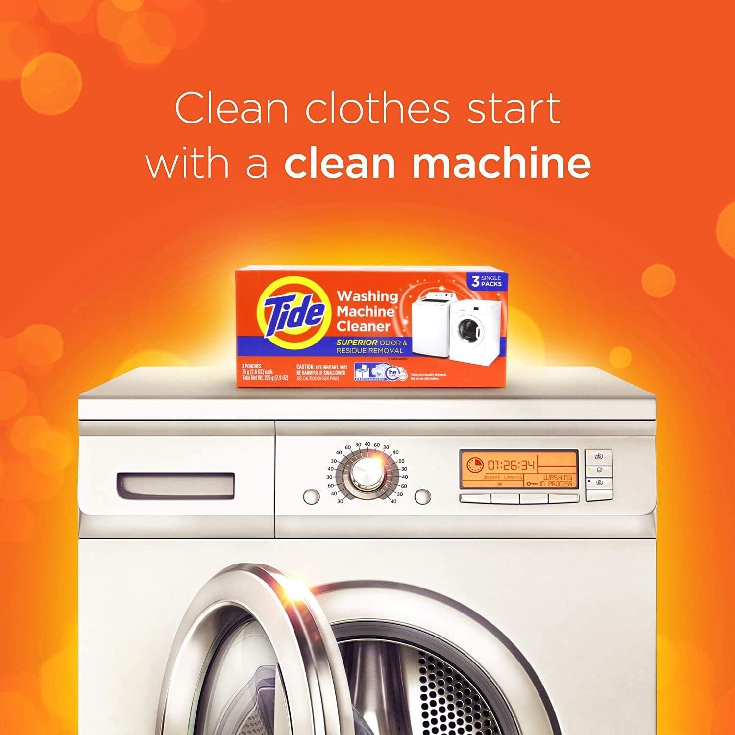 Washing Machine Cleaner by Tide, 10 Count (Packaging May Vary)