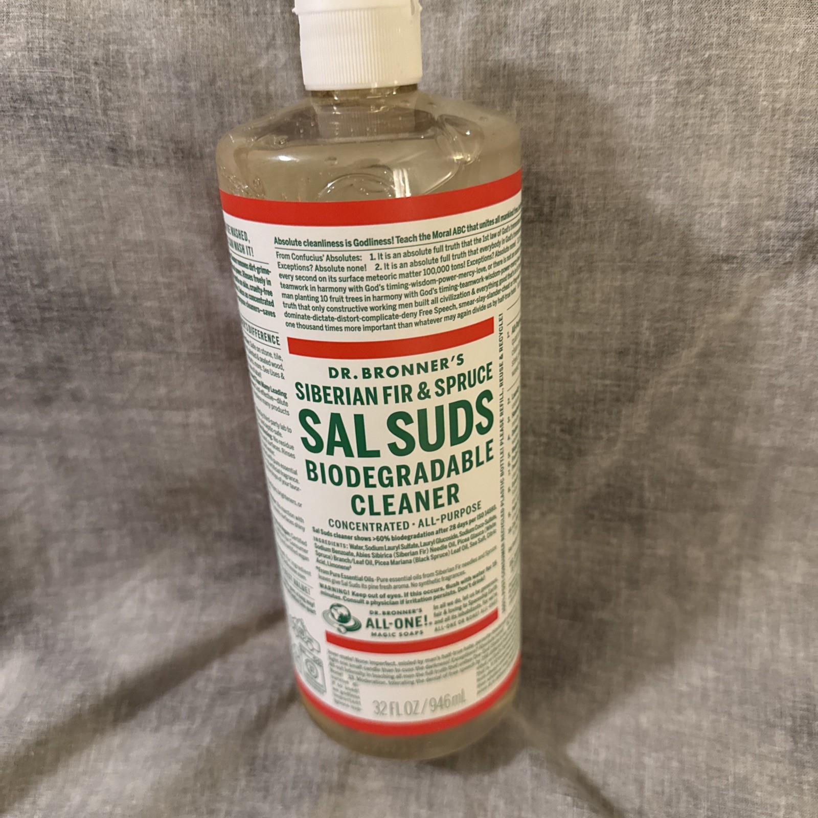 Dr. Bonner’s Sal Suds Biodegradable All-Purpose Cleaner – 32oz