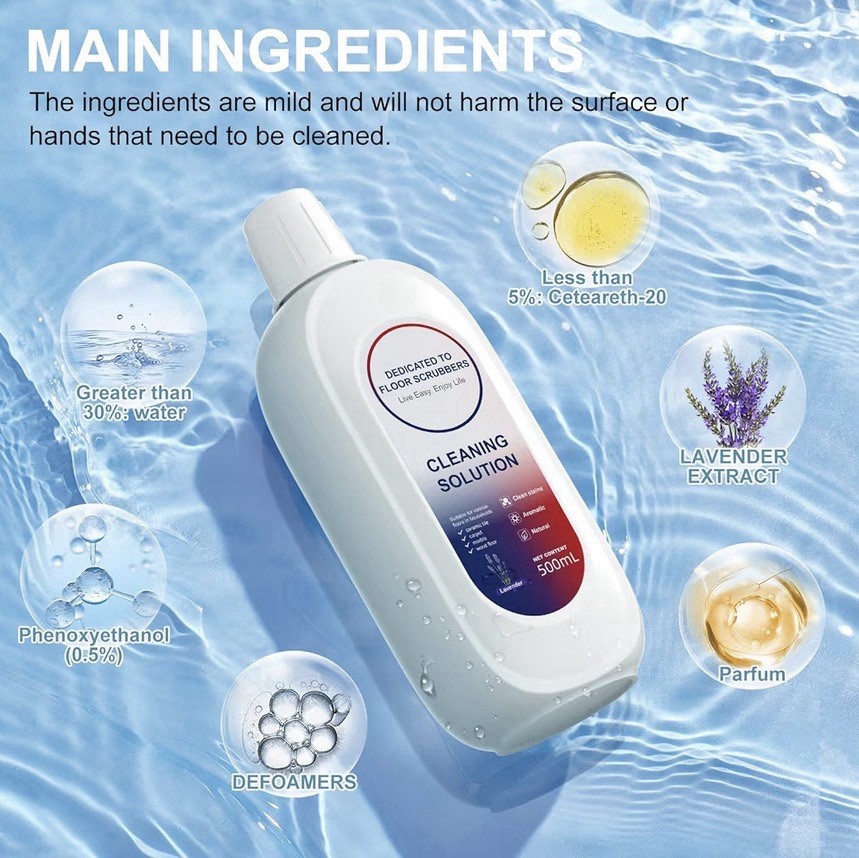 Floor Cleaner 1000ml Scent Compatible with Tineco Cleaning Solution, Lavender