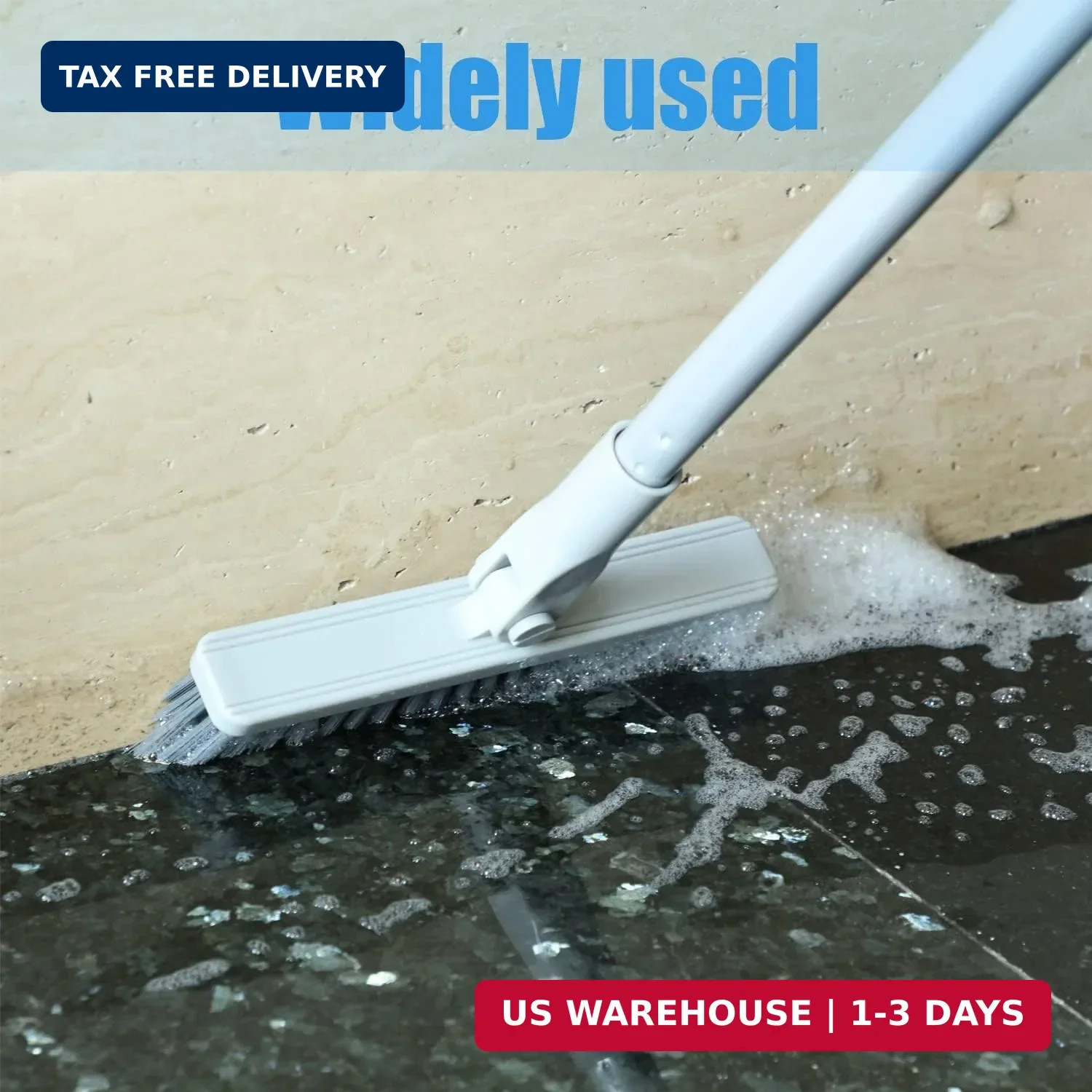 YONILL Grout Brush with Long Handle – Heavy Duty Grout Cleaner Brushes for Tile
