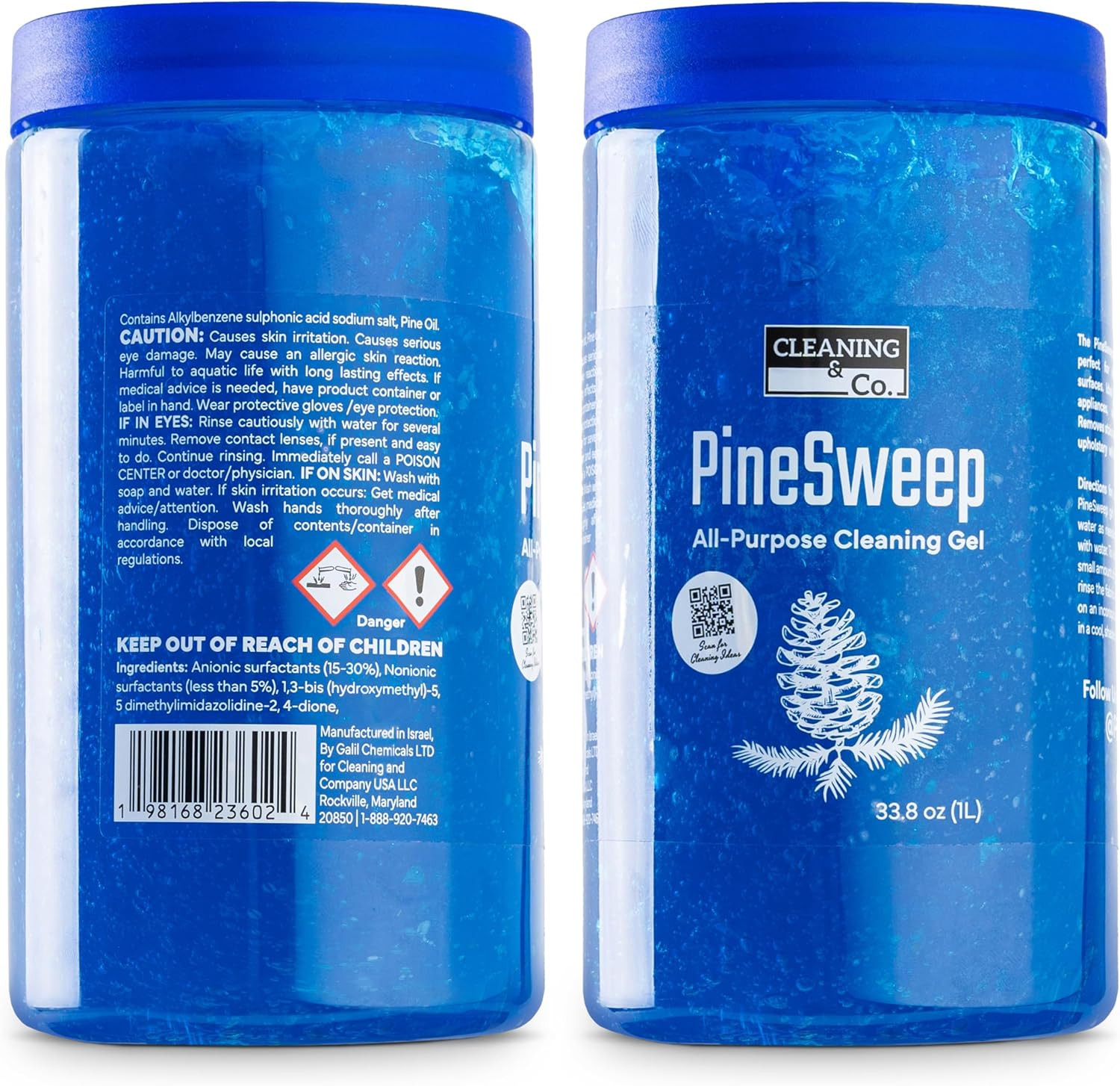 All-Purpose Cleaning Gel with Pine Oil – Multipurpose Household Cleaner for Bath