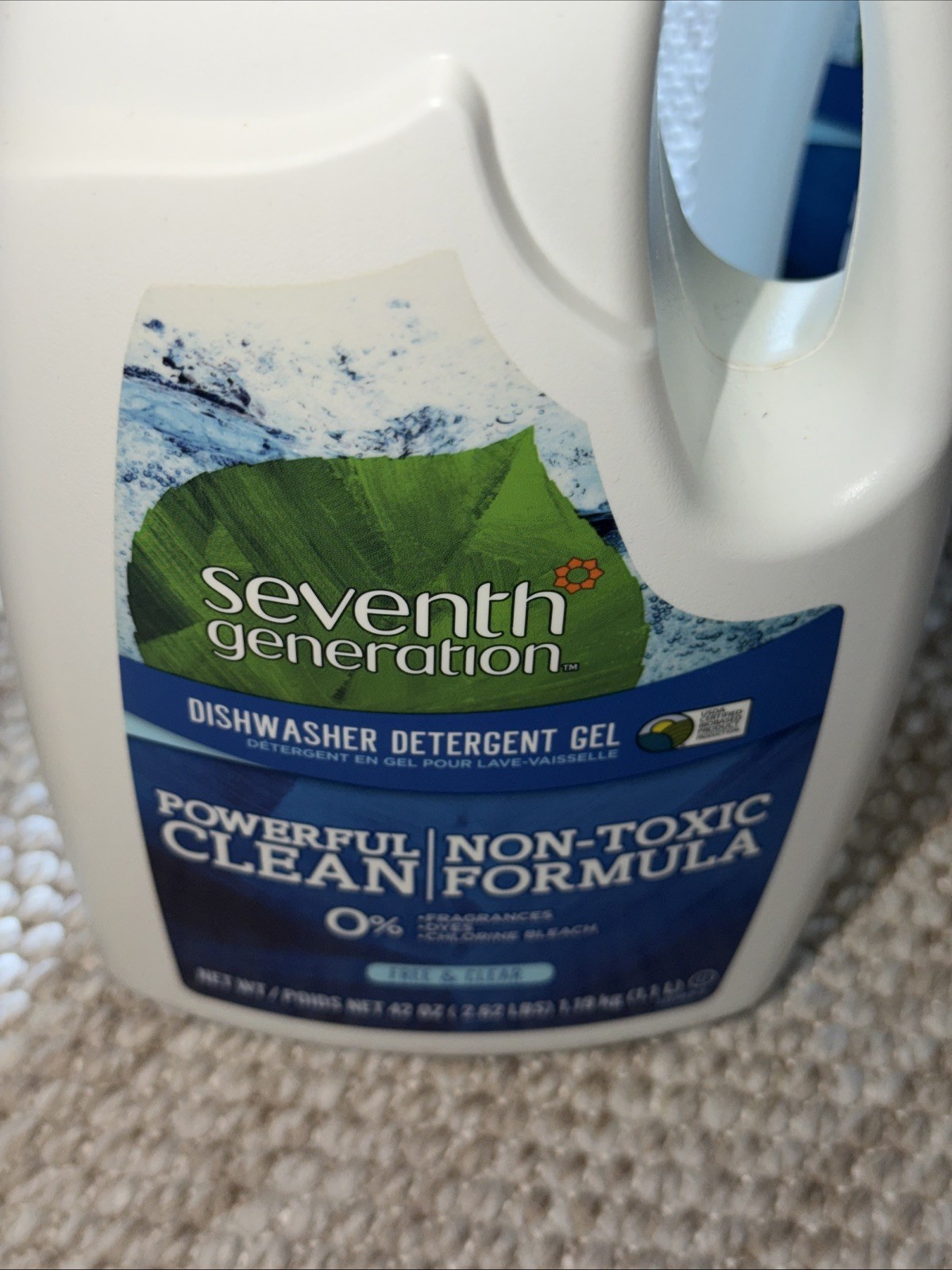 Seventh Generation Free And Clear Dishwasher Detergent Gel 42 OZ X 3