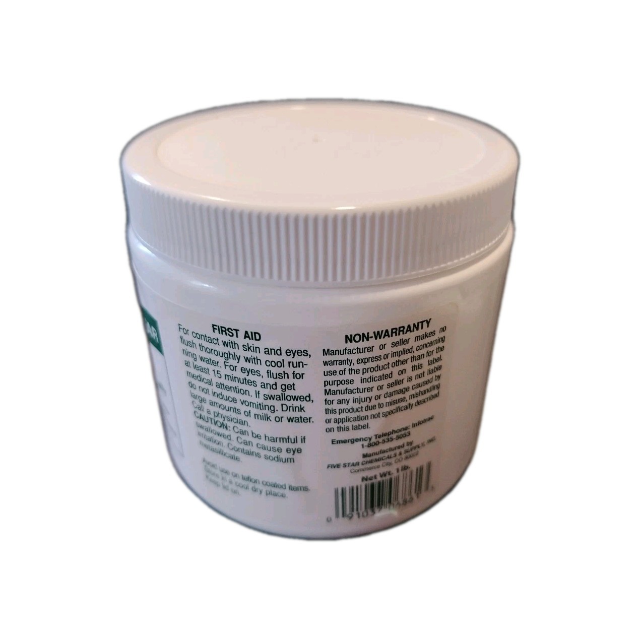 FUVE STAR PBW (1 lb) Powdered Cleaner Stains Brewing Distilling Grills