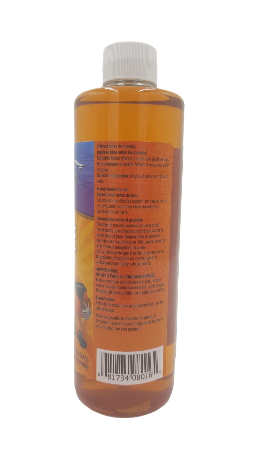 New Best Natures Wisdom Cold-Pressed Orange-Oil Concentrate D-Limonene 16 oz