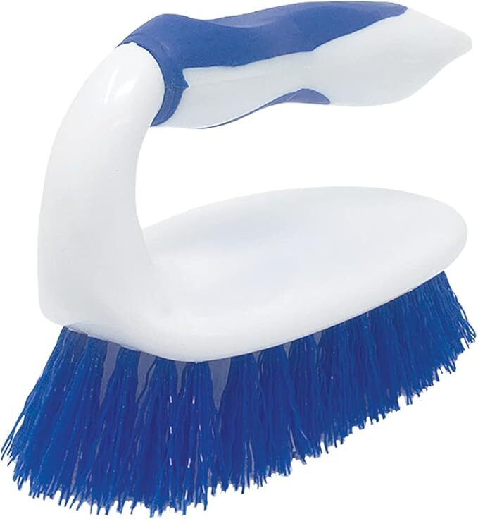 LOLA Iron Handle Scrubber – Countertop Scrub Brush, Heavy Duty Cleaner – 1 Count