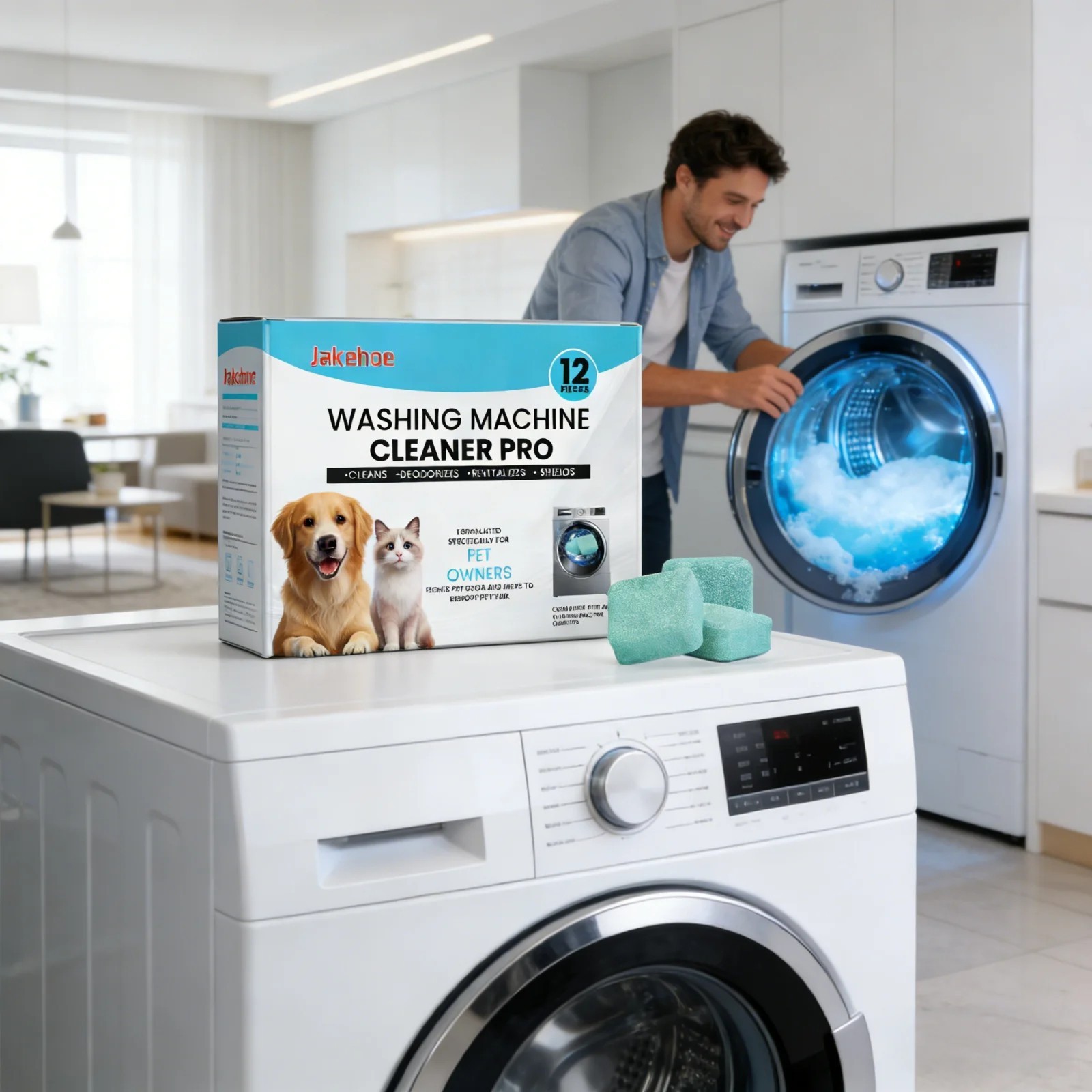 Uproot Clean Washing Machine Cleaner Tablets – 12 Pack