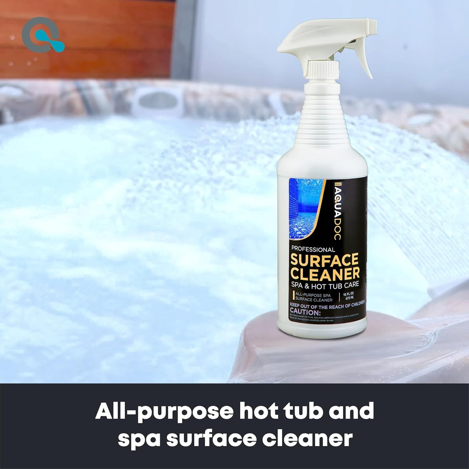All-Purpose Hot Tub Cleaner Spray 16oz – Effective Fiberglass Surface Care