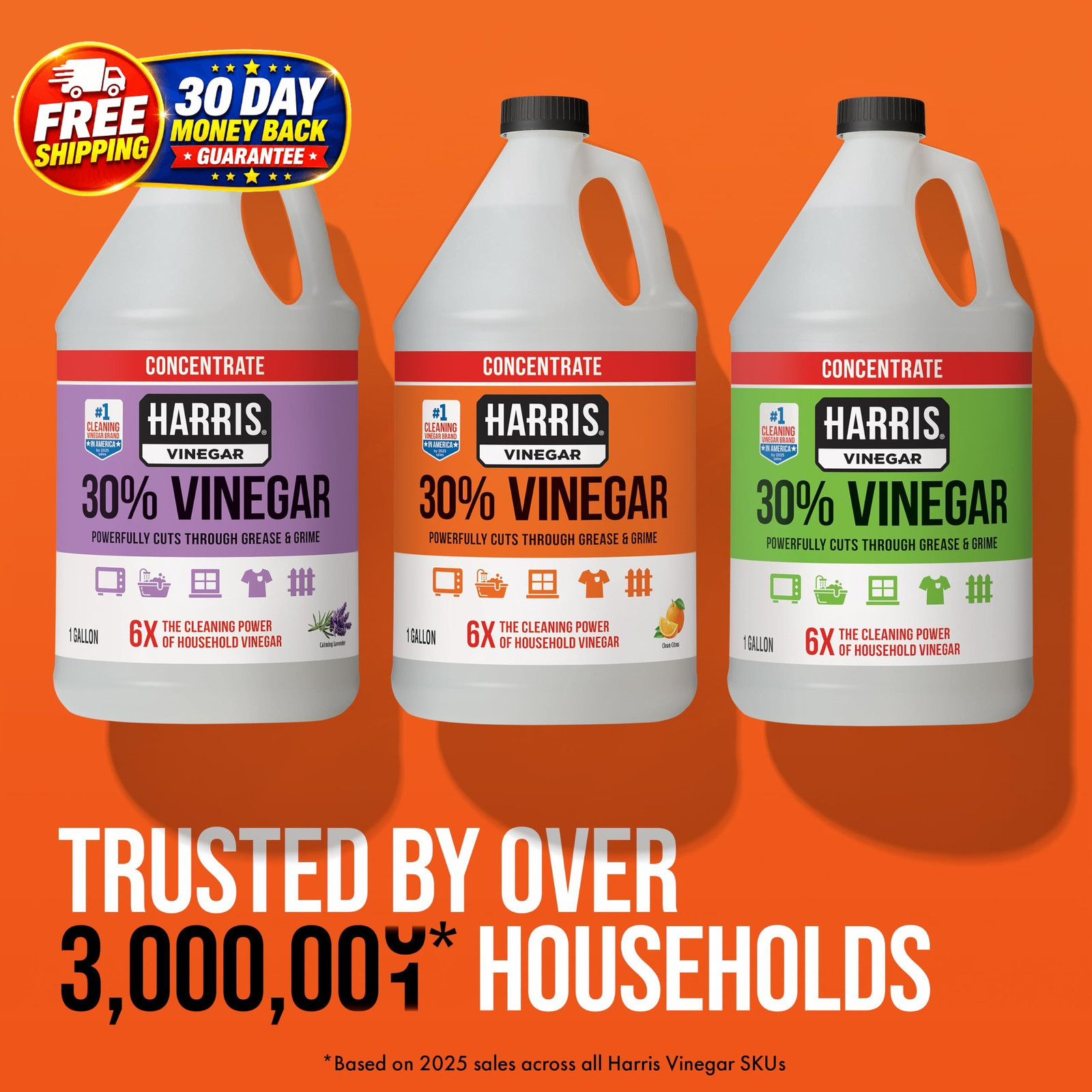 30% Vinegar Concentrated Extra Strength — All 128 Fl Oz, No Color