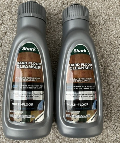 Two Lot of Shark Hard Floor Cleanser Multi-Floor 20oz Waterfall Fresh New