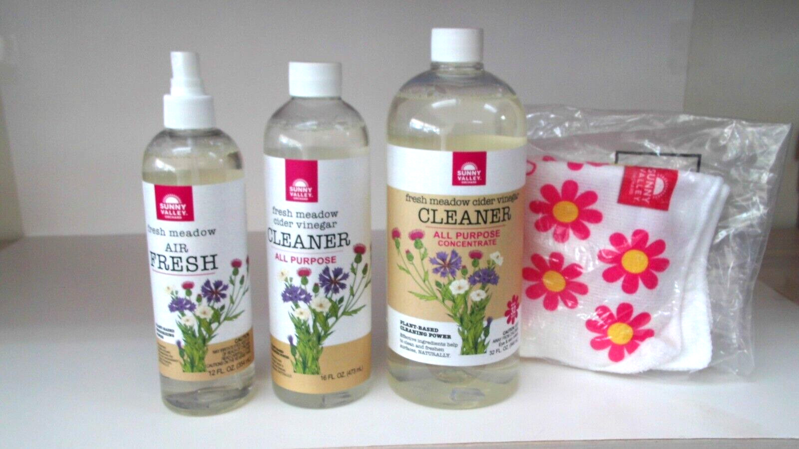 Sunny Valley 60 oz 5 Piece Cider Vinegar Cleaning Kit-Choose Scent-