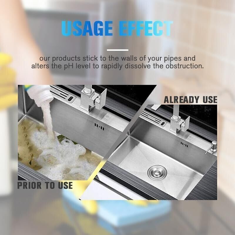 Wild Tornado Powerful Sink & Drain Cleaner High Efficiency Clog Remover & Clean