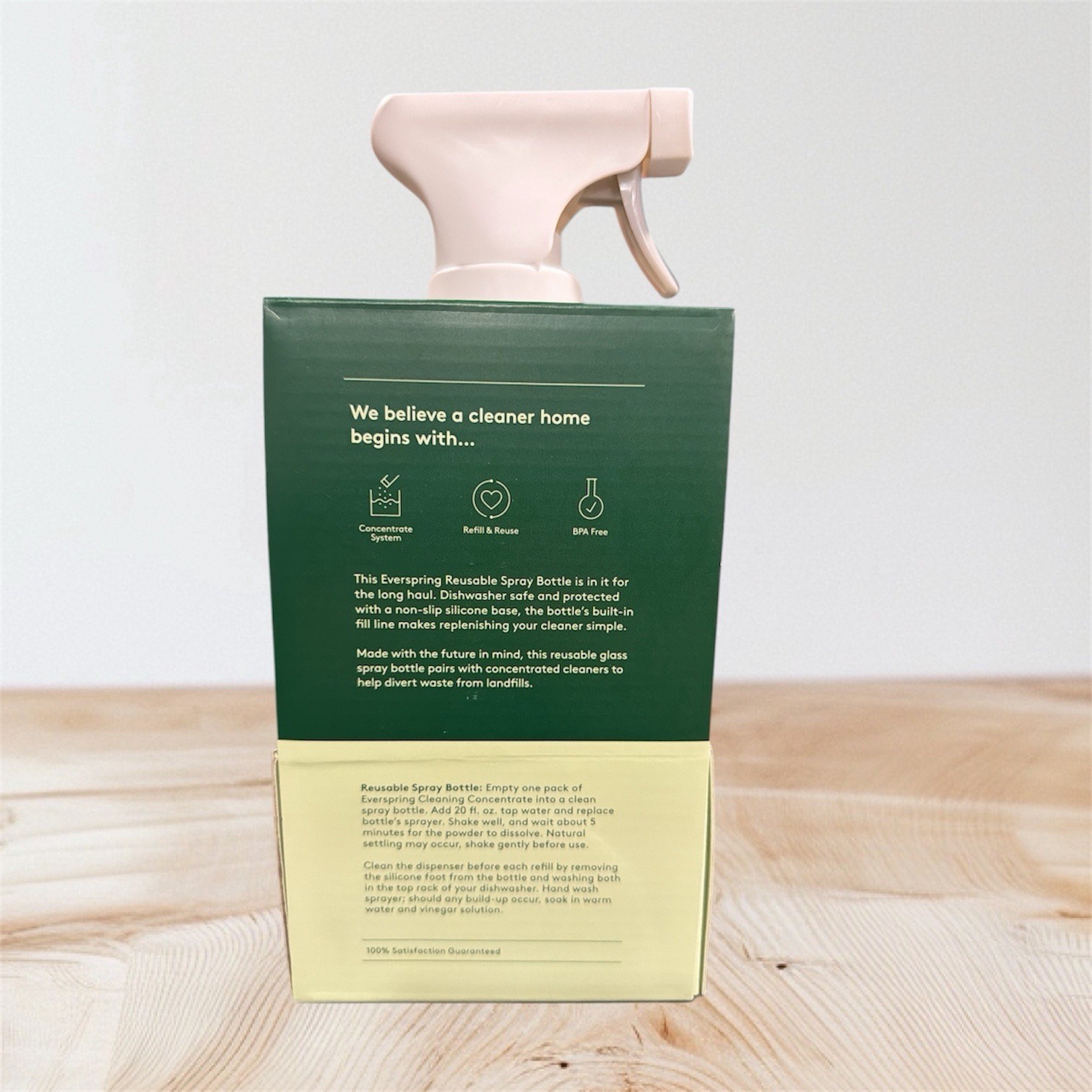 Ever Spring Reusable Cleaning Spray Bottle – 20 oz – NEW