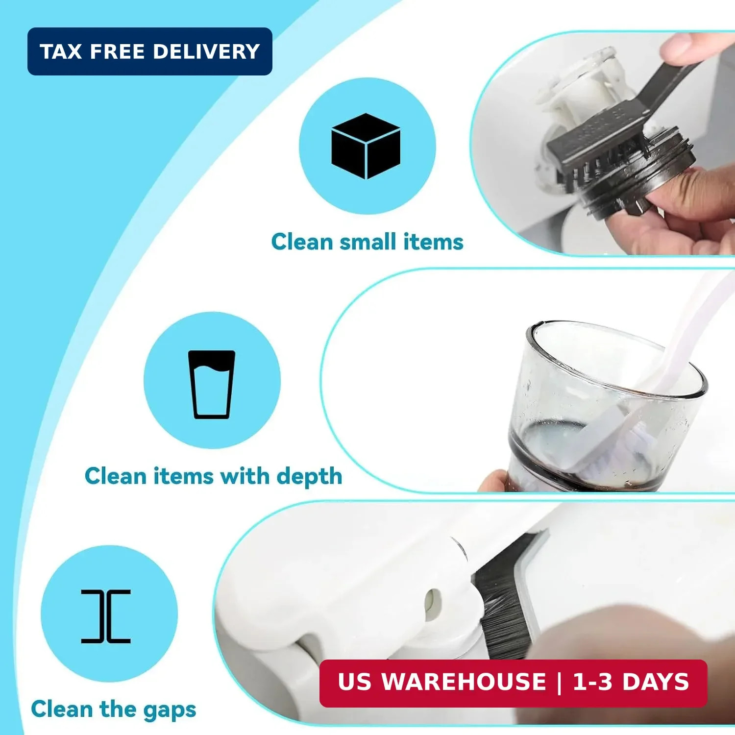Washing Machine Cleaning Brush,Dryer Vent Cleaner Kit,Crevice Brush for Bathroom