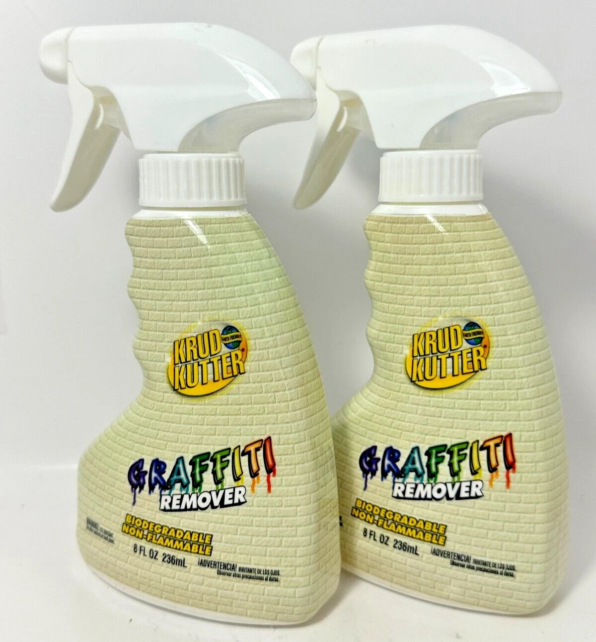 Rust-Oleum Krud Kutter Graffiti Remover Spray 8 fl oz Lot of 2 Free Shipping