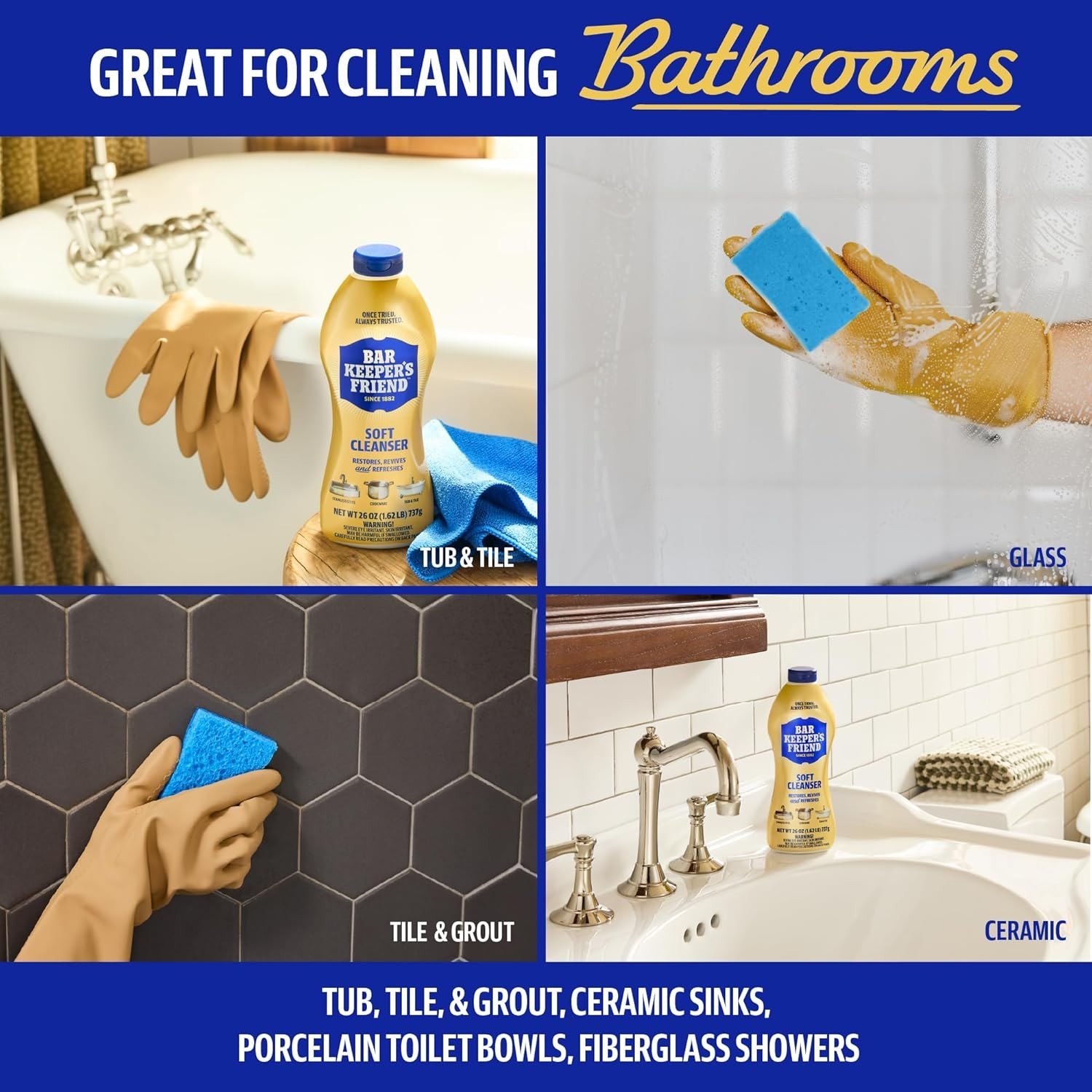 Bar Keepers Friend Soft Cleanser Liquid 2-Pack – 13oz Each